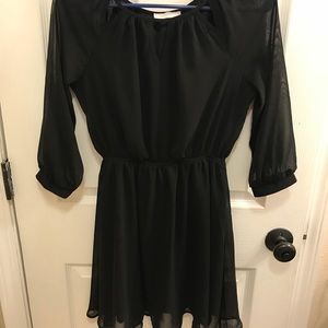 Black Lush dress with top cutouts